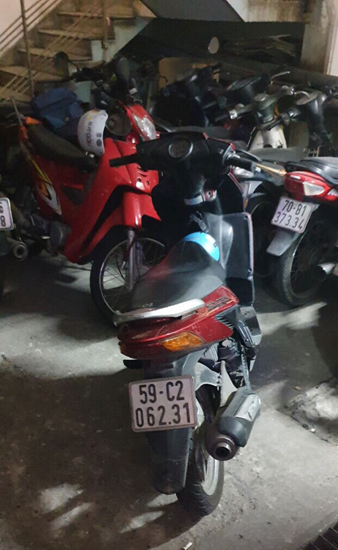 Phương tiện gây án là xe máy BS BS 59C2-062.31. Ảnh:C.T.V