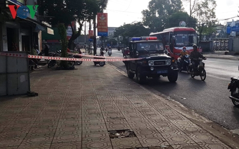 Hiện trường vụ án đang được phong tỏa để điều tra.