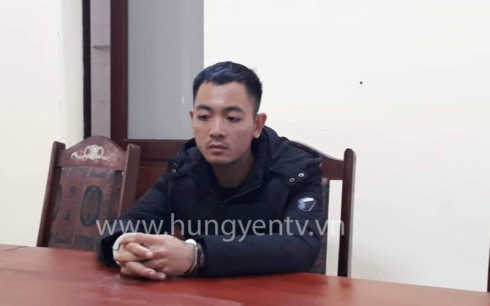 Hung thủ Nguyễn Văn H. tại cơ quan công an.