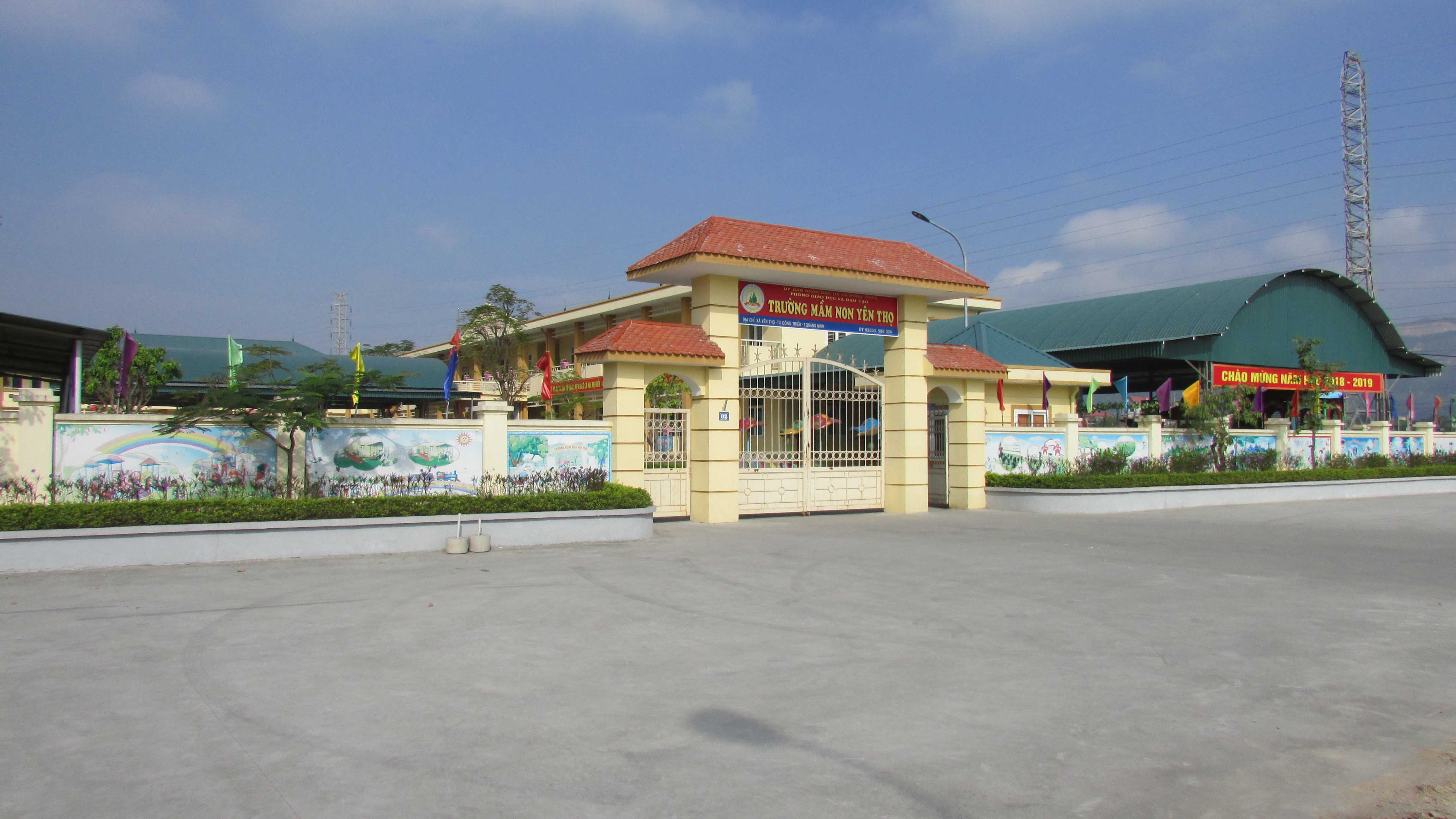 Trường Mầm non Yên Thọ được xây dựng khang trang