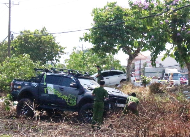 Hiện trường vụ tai nạn.
