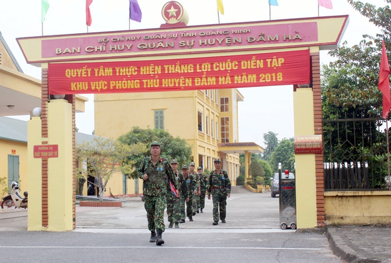 Ban CHQS huyện Đầm Hà hoàn thành tốt nhiệm vụ diễn tập khu vực phòng thủ cấp huyện năm 2018.