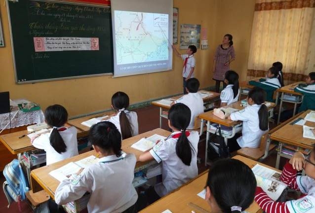 (Ảnh minh họa: Giờ học tại Trường tiểu học thị trấn Tiên Lãng)