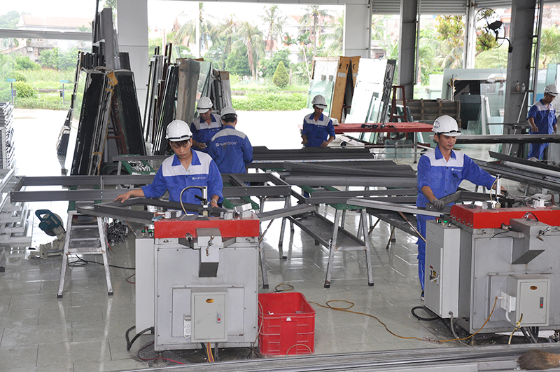 Sản xuất tại Công ty CP sản xuất cơ khí và thương mại Trường Yến, TX Đông Triều.