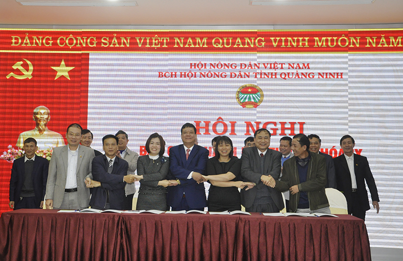 Hội Nông dân tỉnh tổ chức ký giao ước thi đua với Hội Nông dân các huyện, thị xã, thành phố trong tỉnh.