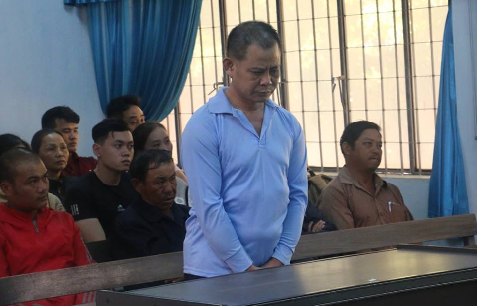 Bị cáo Nguyễn Văn Phúc tại phiên tòa. 