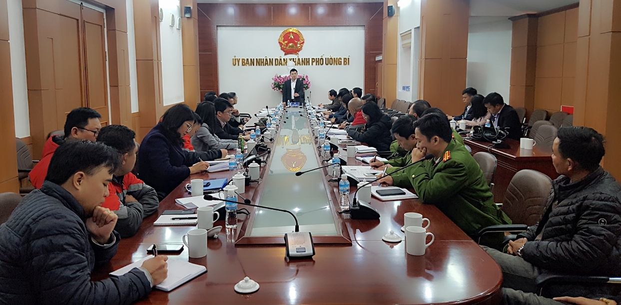 TP Uông Bí Thống nhất giải pháp đảm bảo tình hình an ninh trật tự tại khai trường Vietmindo