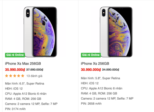 Các siêu thị lớn hạ giá iPhone XS, XS Max và XR tới hàng triệu đồng, điều ít thấy ở các thế hệ trước.