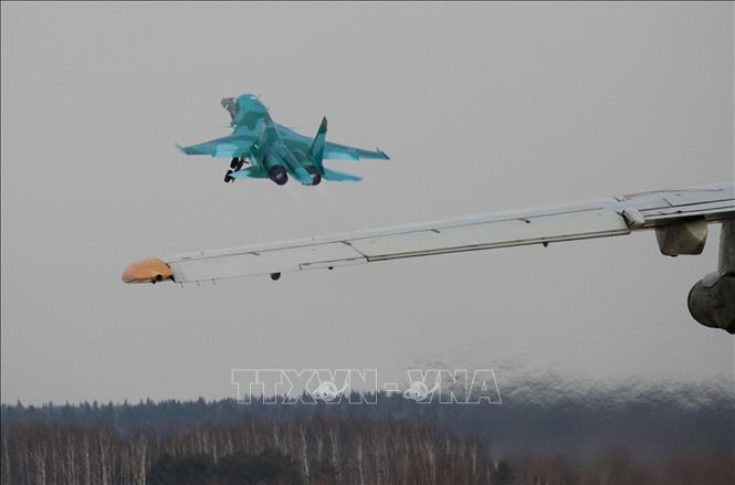 Máy bay S-34 cất cánh tại sân bay Kubinka, gần Moskva (Nga) . Ảnh tư liệu: AFP/TTXVN