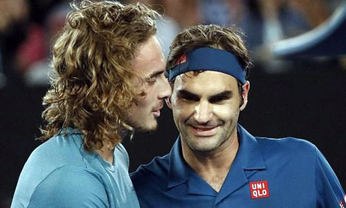 Federer (phải) lần thứ hai lỡ hẹn với tứ kết Australia Mở rộng kể từ năm 2003. Ảnh: Reuters.