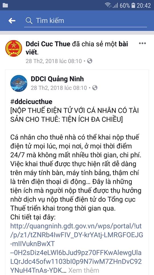 Fanpage DDCI Cục thuế