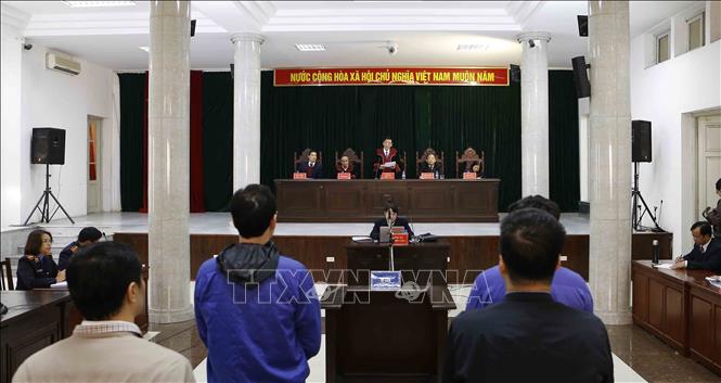 Quang cảnh phiên tuyên án. Ảnh: Doãn Tấn/TTXVN