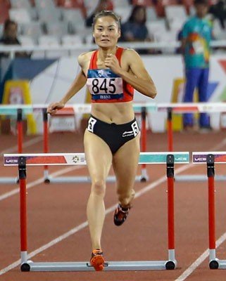 Quách Thị Lan giành HCV Á vận hội khi đối thủ xếp trên dính doping. Ảnh: Đông Linh.