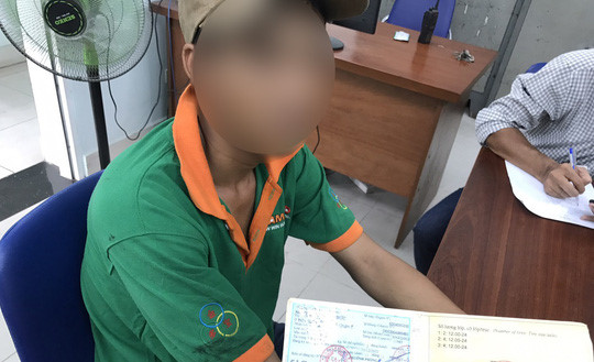 Tài xế P. dương tính với ma túy khi lái xe container.