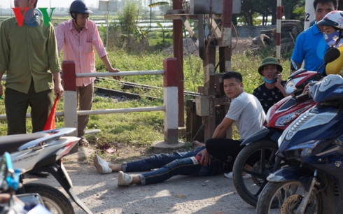 Hiện trường vụ tai nạn.