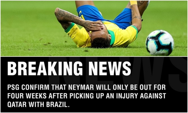  Neymar dính chấn thương ở trận Brazil - Qatar.