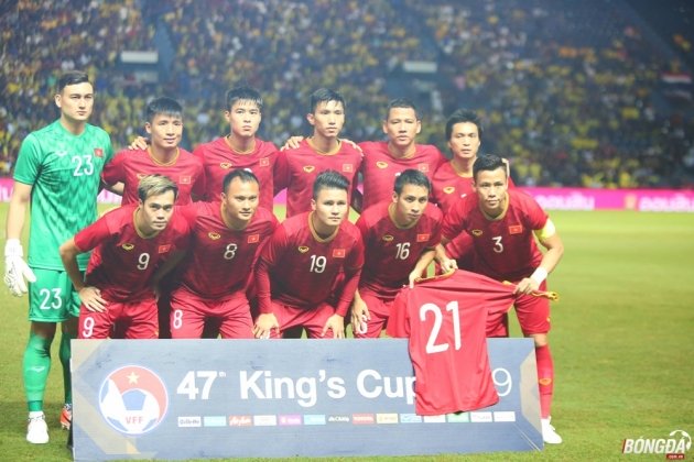  Thi đấu thành công tại King's Cup 2019 giúp ĐT Việt Nam vào nhóm hạt giống số 2. Ảnh: Đình Viên.