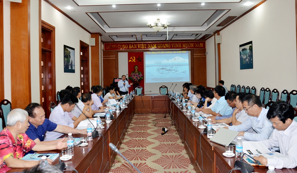 PGS.TS.Nguyễn Hữu Dũng, Chủ tịch Hiệp hội nuôi biển Việt Nam phân tích tổng quan về đánh giá sức tải môi trường biển.