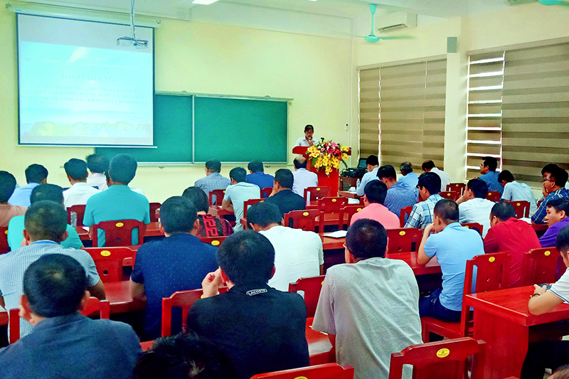 Quang cảnh lớp tập huấn.