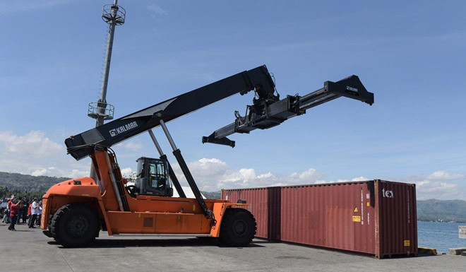 Philippines đã trả lại container rác ngày 3/6. Ảnh: Greenpeace Hong Kong.