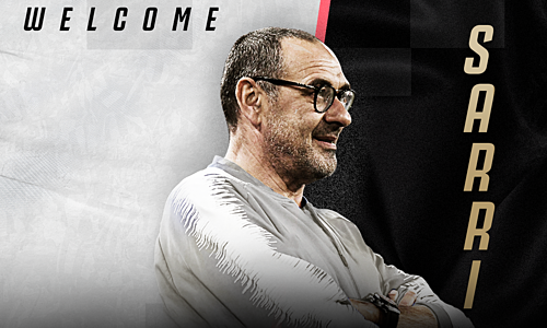 Juventus chào đón Sarri. Ảnh: JFC.