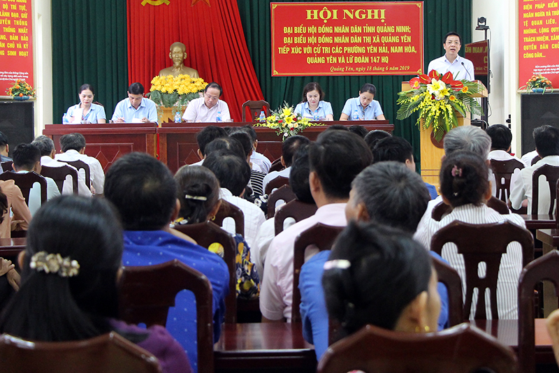 Quang cảnh tiếp xúc tại phường Quảng Yên, TX Quảng Yên