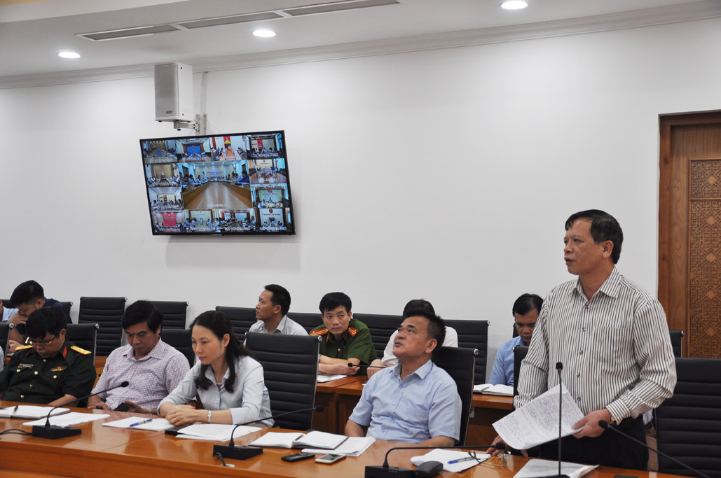 Lãnh đạo Sở GTVT phát biểu tại hội nghị 