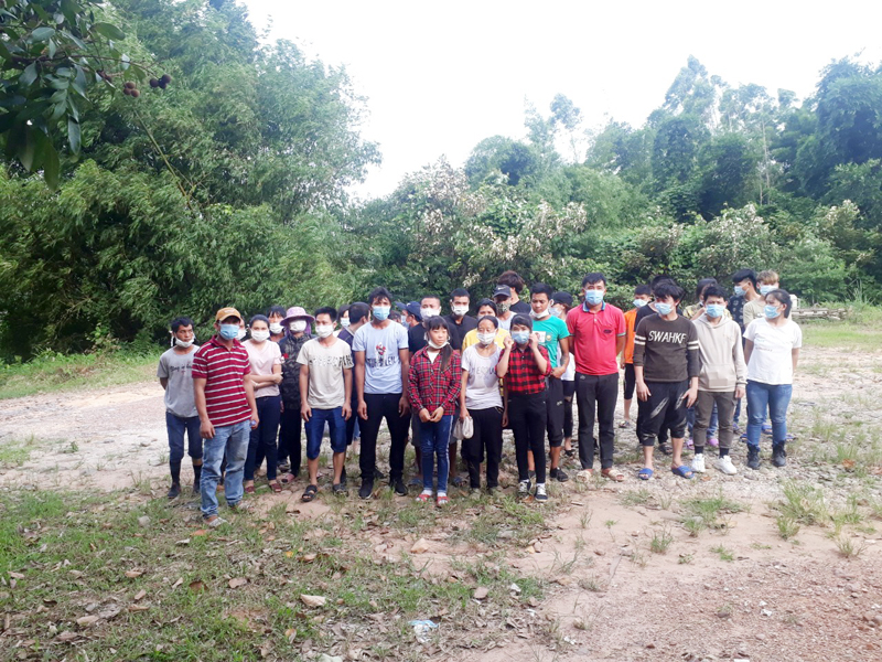 33 người nhập cảnh trái phép bị Đồn Biên phòng Bắc Sơn bắt giữ ngày 13/7.