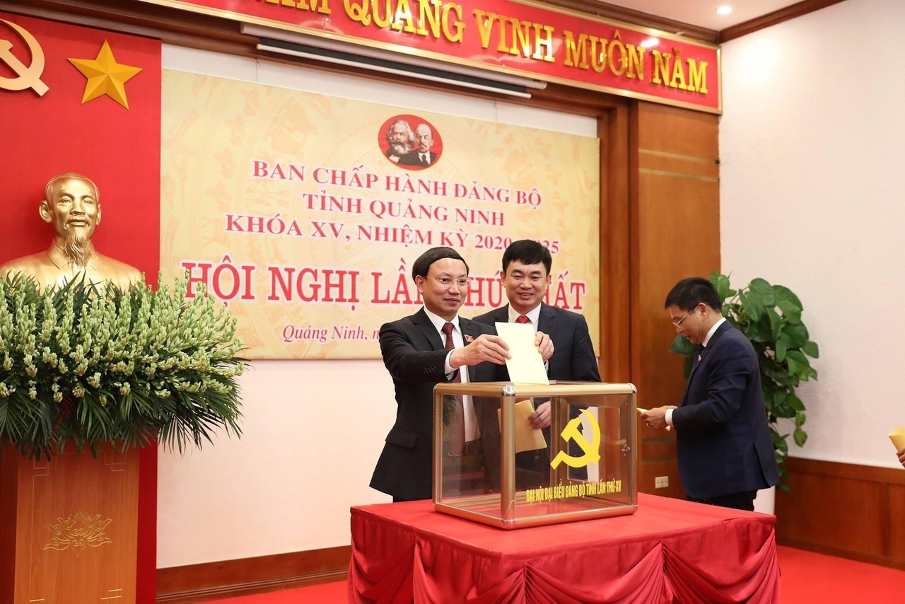 Hội nghị lần thứ nhất Ban Chấp hành Đảng bộ tỉnh khóa XV bầu Ban Thường vụ Tỉnh ủy khóa XV, nhiệm kỳ 2020-2025.