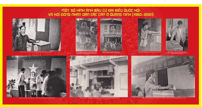 Một số hình ảnh được trưng bày trong chuyên đề: “Bác Hồ với bầu cử Đại biểu Quốc hội và Đại biểu Hội đồng nhân dân nhân các cấp”.