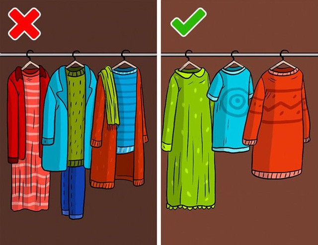 9 sai lầm hầu như ai cũng mắc phải khi cất giữ quần áo - Ảnh 8. 9 sai lầm hầu như ai cũng mắc phải khi cất giữ quần áo - Ảnh 8.