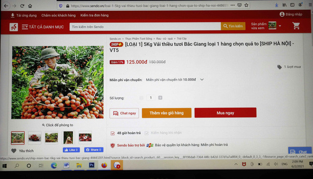 Bắc Giang có ngày bán tới 9.000 tấn vải - Ảnh 2. Bắc Giang có ngày bán tới 9.000 tấn vải - Ảnh 2.