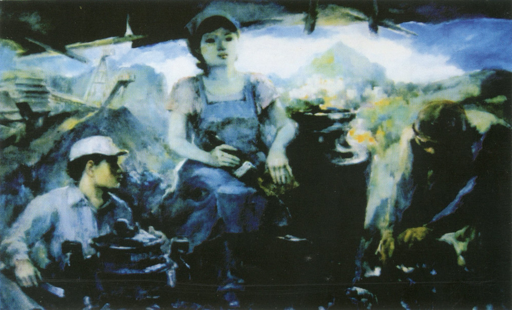 Qua những ngày nắng hạn (sơn dầu) - 2014