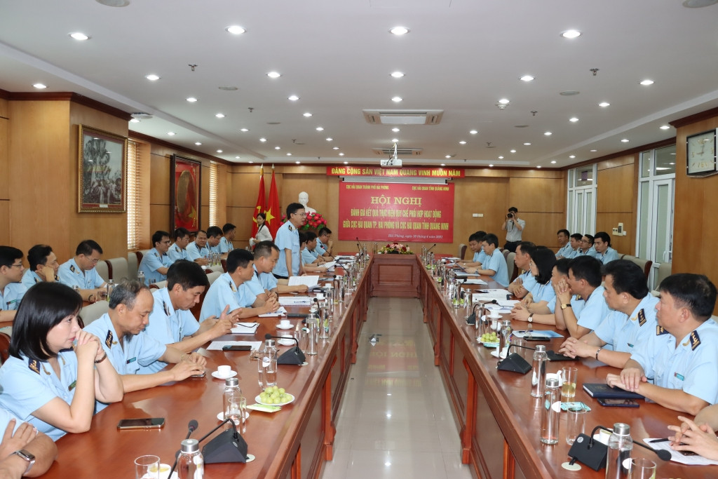 Cục Hải quan Quảng Ninh và Cục Hải quan Hải Phòng tổ chức Hội nghị đánh giá kết quả thực hiện Quy chế phối hợp hoạt động giữa hai đơn vị, tháng 4/2021.