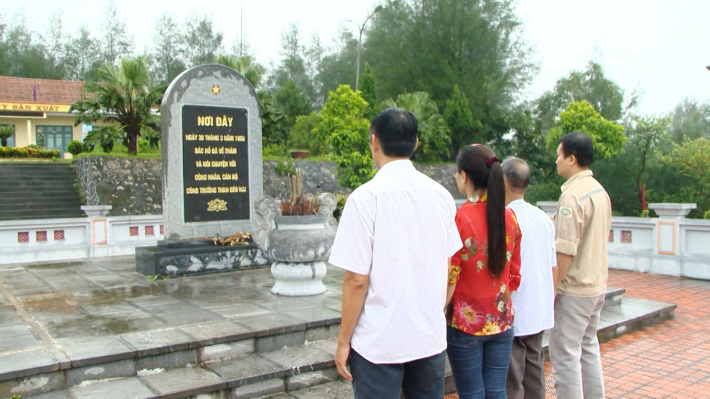 Di tích quốc gia Bác Hồ thăm mỏ Đèo Nai trở thành địa chỉ đỏ trong việc giáo dục truyền thống cho thợ mỏ hôm nay.