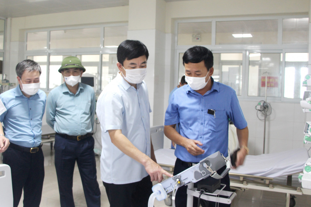 Đoàn công tác số 1 kiểm tra công tác phòng, chống dịch Covid-19 tại Bệnh viện số 1.