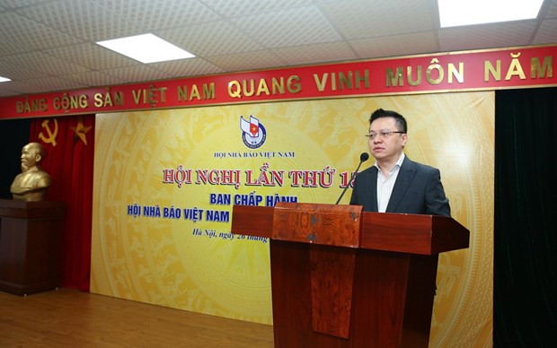 Nhà báo Lê Quốc Minh giữ chức Chủ tịch Hội Nhà báo Việt Nam hình ảnh 1 Nha bao Le Quoc Minh giu chuc Chu tich Hoi Nha bao Viet Nam hinh anh 1