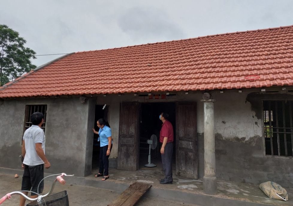 Hộ ông Bàn Văn Hùng, thôn 2, xã Bằng Cả, TP Hạ Long được hỗ trợ sửa chữa lại nhà ở đầu năm 2021.