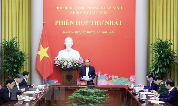 Phiên họp thứ nhất Hội đồng Quốc phòng và An ninh nhiệm kỳ 2021-2026 hình ảnh 1 Phien hop thu nhat Hoi dong Quoc phong va An ninh nhiem ky 2021-2026 hinh anh 1