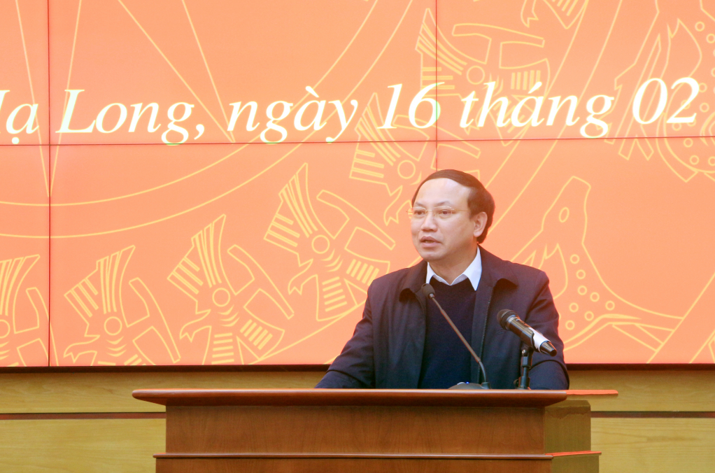 Đồng chí Nguyễn Xuân Ký, Ủy viên Trung ương Đảng, Bí thư Tỉnh ủy, Chủ tịch HĐND tỉnh, phát biểu kết luận.