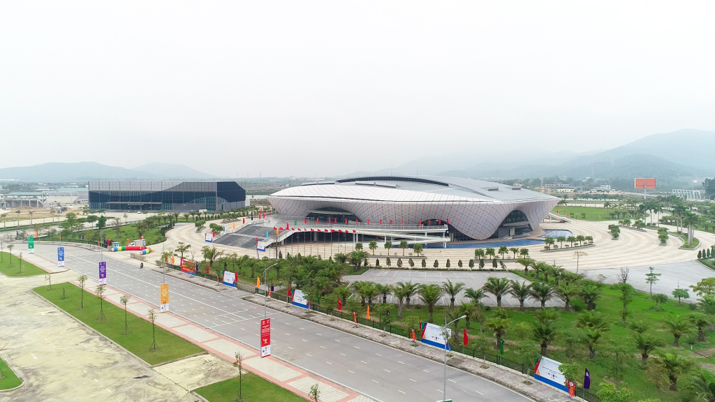 Nhà thi đấu 5000 chỗ. Nơi tổ chức môn bóng chuyền Nam, nữ SEA Games 31