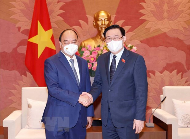 Phối hợp công tác giữa Chủ tịch nước và Ủy ban Thường vụ Quốc hội hình ảnh 1 Phoi hop cong tac giua Chu tich nuoc va Uy ban Thuong vu Quoc hoi hinh anh 1