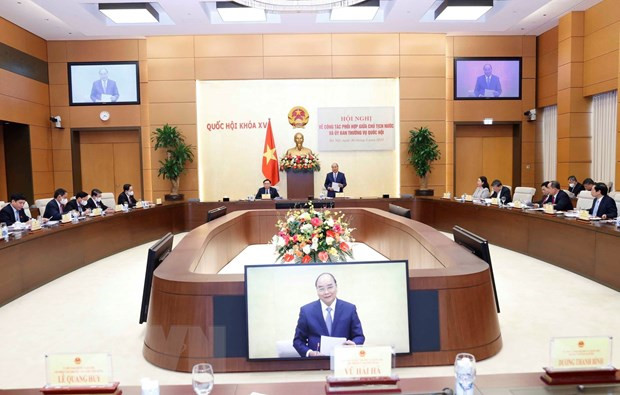 Phối hợp công tác giữa Chủ tịch nước và Ủy ban Thường vụ Quốc hội hình ảnh 3 Phoi hop cong tac giua Chu tich nuoc va Uy ban Thuong vu Quoc hoi hinh anh 3