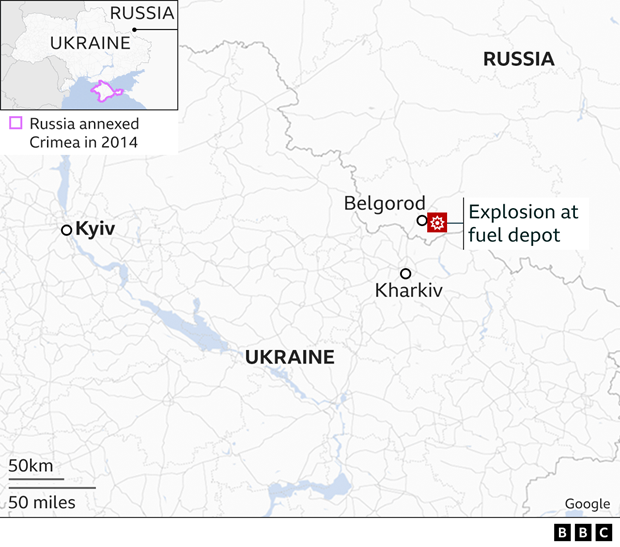 Nổ lớn ở vùng Belgorod của Liên bang Nga, giáp giới với Ukraine hình ảnh 1 No lon o vung Belgorod cua Lien bang Nga, giap gioi voi Ukraine hinh anh 1