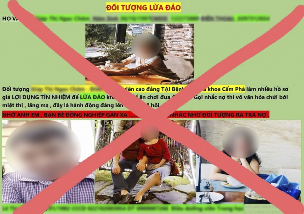 Hình ảnh vu khống, xúc phạm uy tín trên không gian mạng liên quan đến tội phạm