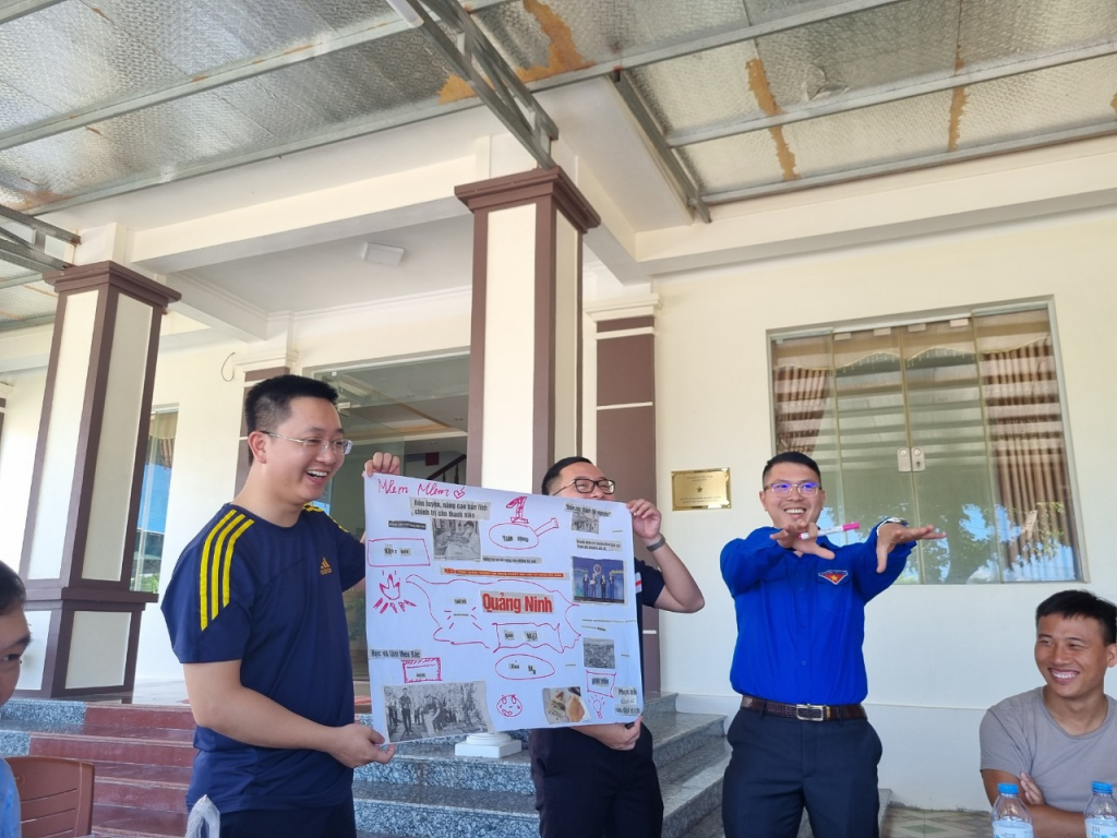 Các ĐVTN được tập huấn kỹ năng triển khai công tác Đoàn gắn với thực tế của từng đơn vị.