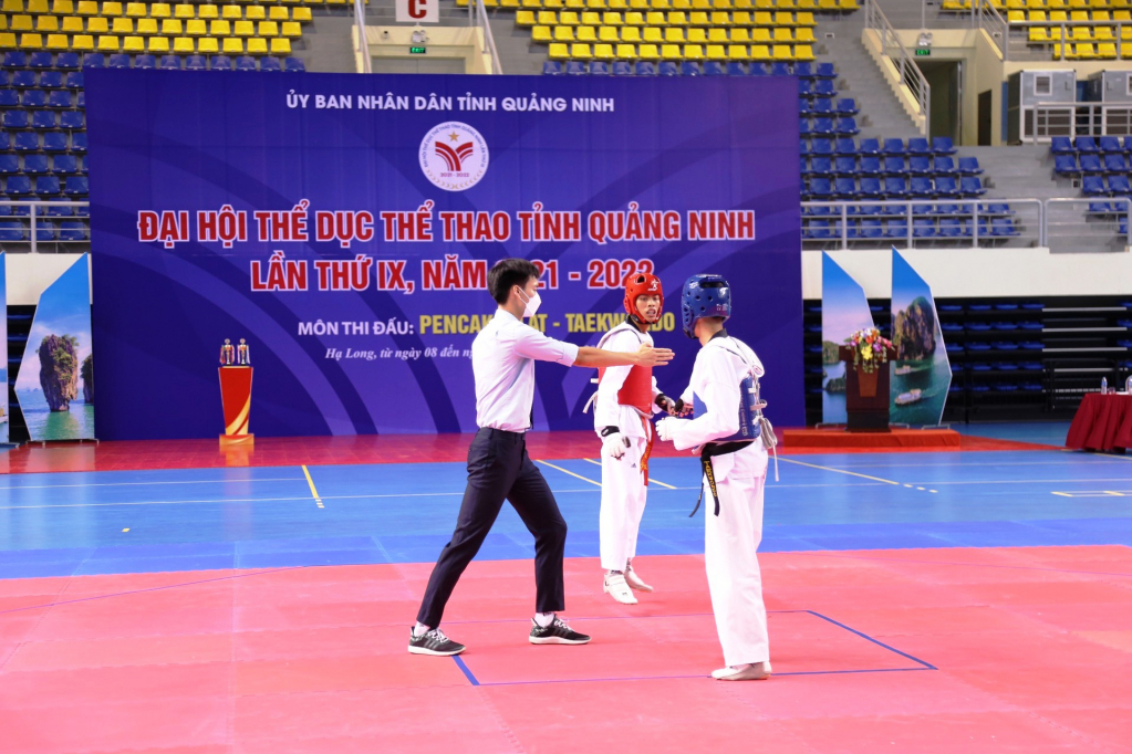 Pencak Silat và Taekwondo, 2 môn thi đầu tiên trong Chương trình thi đấu của Đại hội TDTT tỉnh Quảng Ninh lần thứ IX năm 2021-2022.