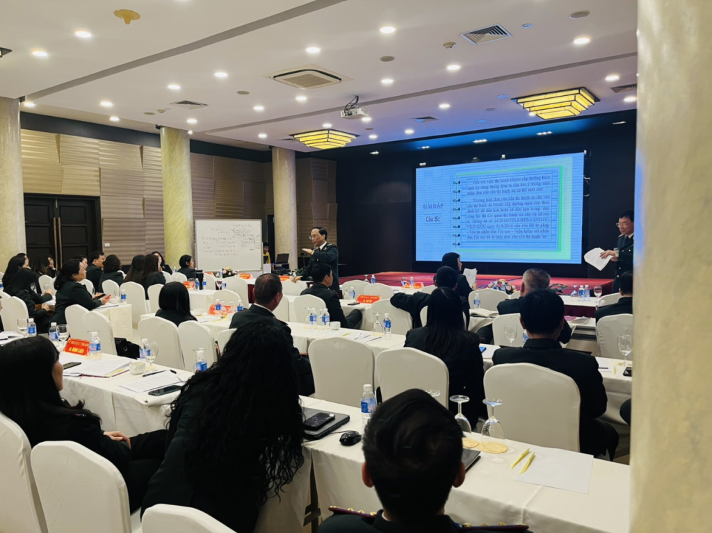 Quang cảnh buổi tập huấn.